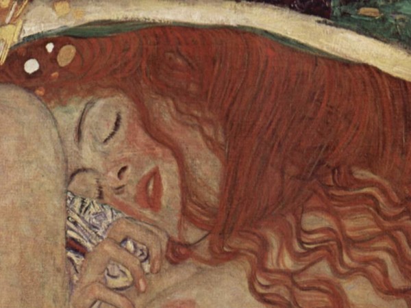 Gustav Klimt, Danae, 1907-1908, Olio su tela, 77 x 83 cm, Vienna, Leopold Museum
