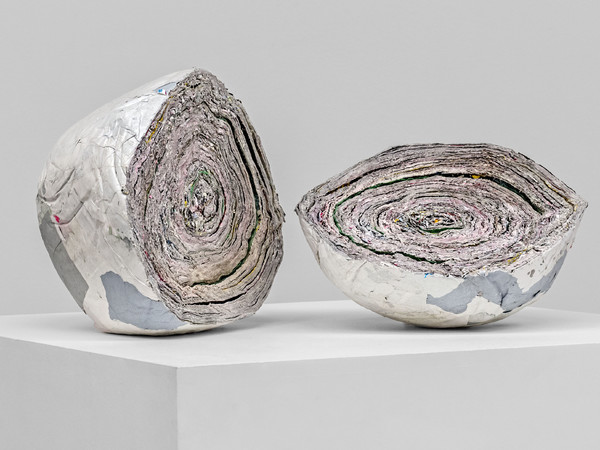 Damián Ortega, Estratigrafía 4, 2012. Newspaper, paper and glue, 21,5 x 33,5 x 27,5 cm, 14 x 31,5 x 30 cm. Courtesy the artist and kurimanzutto, Mexico City