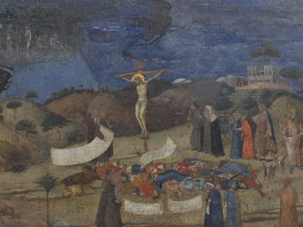 Ambrogio Lorenzetti, Allegoria della Redenzione, 1338 circa, Tempera e oro su tavola, 120 x 59.5 cm, Siena, Pinacoteca Nazionale