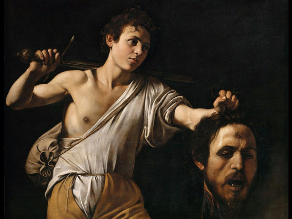 Caravaggio, Davide con la testa di Golia, 1607, Olio su tavola, 90.5 x 116.5 cm, Vienna, Kunsthistorisches Museum | © Firenze, Scala/Austrian Archives