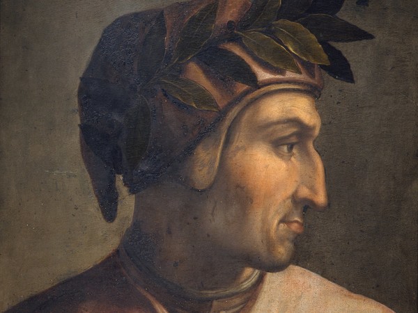 Cristofano dell'Altissimo (Firenze, 1525 - 1605), Ritratto di Dante Alighieri, 1552-1568, Olio su tavola, 60 x 44 cm, Firenze, Gallerie degli Uffizi, Collezione Gioviana