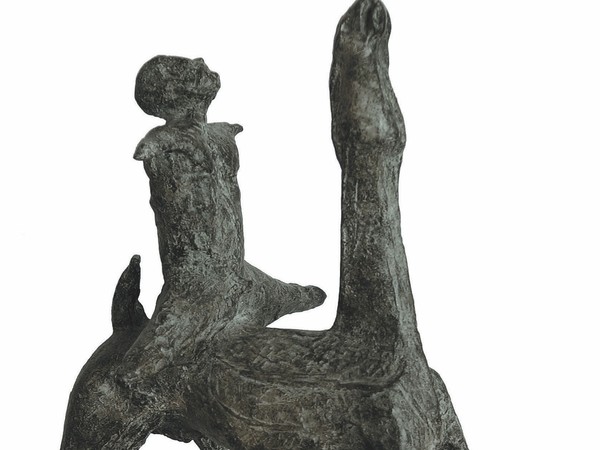 Marino Marini, Cavaliere, 1951. Bronzo, cm. 42,5x28x55