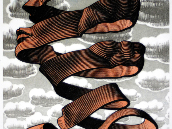 Maurits Cornelis Escher, Buccia, 1955, Xilografia, 23.5 x 32 cm, Collezione privata, Italia All M.C. Escher works | © 2018 The M.C. Escher Company | All rights reserved www.mcescher.com