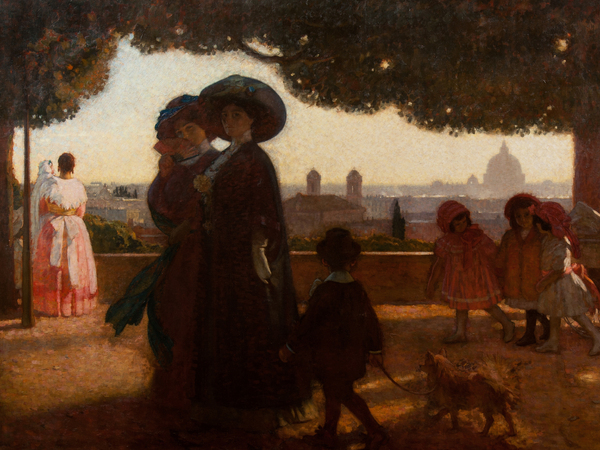 Georges Paul Leroux, Passeggiata al Pincio, 1910, Olio su tela, Inv. AM 2824 | © Roma Capitale, Sovrintendenza Capitolina ai Beni CulturaliGalleria d’Arte Moderna, Roma
