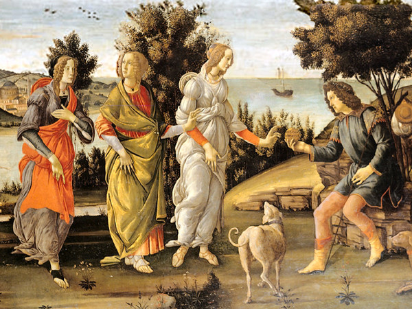 Sandro Botticelli, Il Giudizio di Paride, 1485-1488, Fondazione Giorgio cini, Venezia | Courtesy of Wikimedia Commons, Gargantini, Kunstkopie