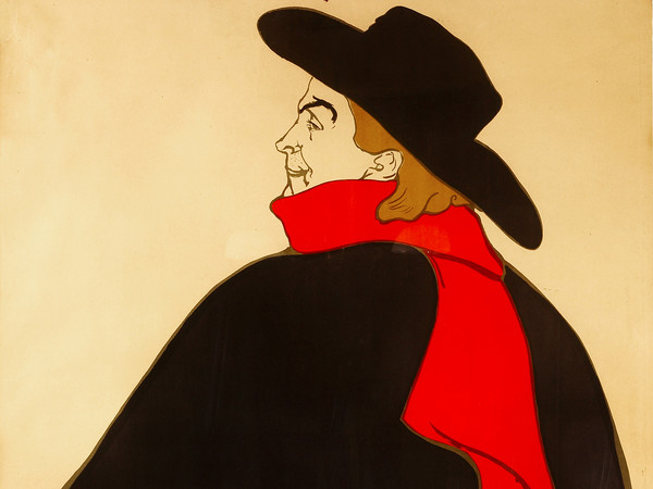 Henri de Toulouse-Lautrec, Aristide Bruant, dans son Cabaret (Before Letters), 1893, Litografia a colori, 95 x 127.3 cm | © Herakleidon Museum, Athens Greece