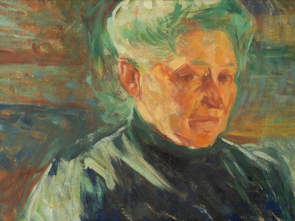 Umberto Boccioni, Ritratto della madre, 1907, Olio su carta applicata su tela, 50.5 x 34 cm, Galleria d’Arte Moderna-Collezione Grassi, Milano
