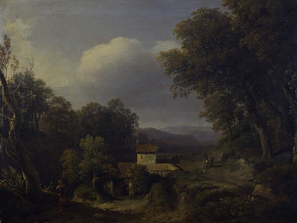 Ottavio Campedelli, Paesaggio con casolare (1826). © MAMbo 