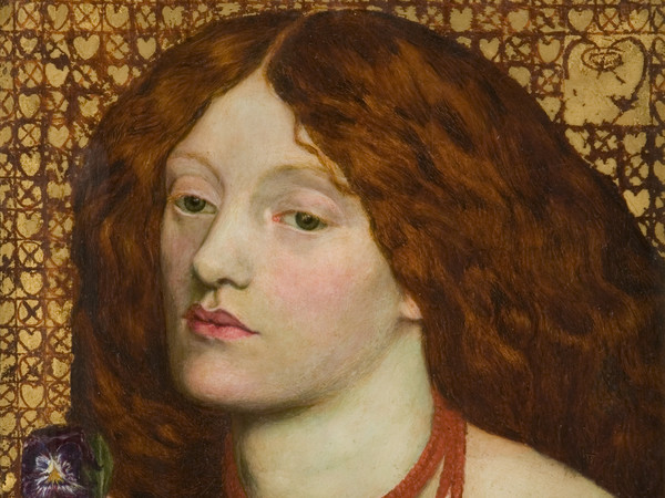 Dante Gabriel Rossetti, Regina Cordium, 1860. Olio su tela, cm 25,4 x 20,3. Johannesburg Art Gallery, Johannesburg