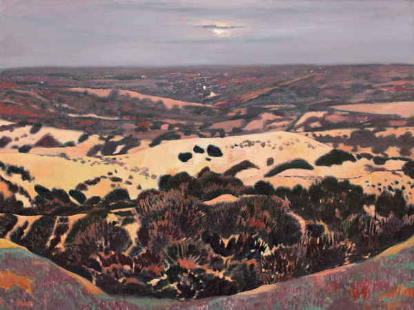 Wang Keju, <em>La brezza serale del vasto deserto</em>, 2011, Olio su tela, 160 x 140 cm