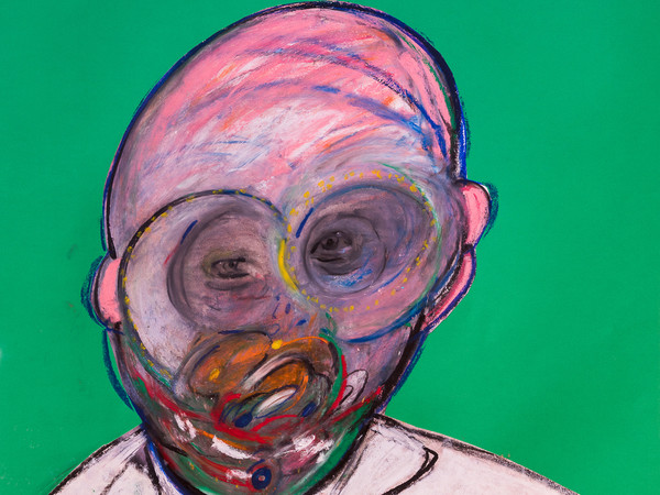 Francis Bacon, (Dublino, 1909 - Madrid, 1992), Testa, Pastello e collage su carta, 70 x 100 cm, Bologna, Francis Bacon Collection of the Drawings donated to Cristiano Lovatelli Ravarino | Foto: Elettra Bastoni