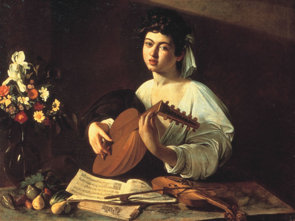 Caravaggio, Il suonatore di liuto. San Pietroburgo, Museo Statale Ermitage. Olio su tela.