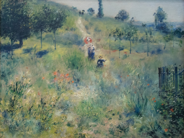 Pierre-Auguste Renoir (1841 - 1919), Il sentiero nell'erba alta, 1876-1877, Olo su tela, 60 x 74 cm, Parigi Musée d'Orsay Blue pencil.svg