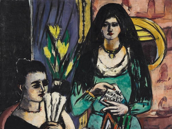 Max Beckmann, Ragazze in nero e verde (Due donne spagnole), 1939 olio su tela 127 x 116 cm Collezione privata © 2018, ProLitteris, Zurich