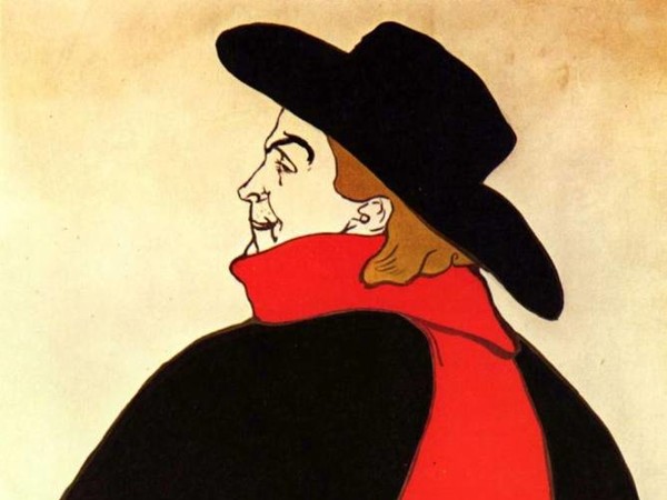 Henri de Toulouse-Lautrec, Aristide Bruant dans son cabaret, 1893, litografia a colori, manifesto