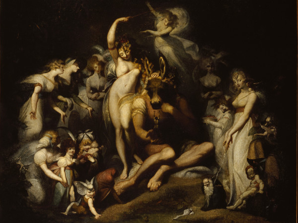 Johann Heinrich Füssli, Titania e Bottom, circa 1790, olio su tela, 217,2 x 275,6 cm