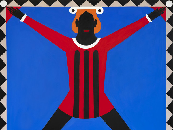 Agostino Iacurci, Cerchio/quadrato, Acrilico su tela, 200 x 200 cm