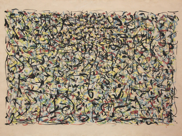 Tancredi Parmeggiani, Senza titolo, 1952, Tempera su carta, 100 x 70 cm, Collezione privata | Courtesy Matteo Lampertico, Milano