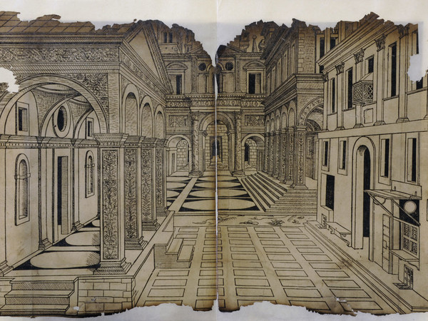 Vitruvio/Jean Martin, L'architecture ou Art de bien bastir, 1547. Manoscritto. Biblioteca Universitaria, Torino