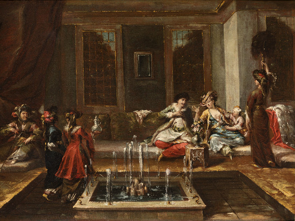 Giovanni Antonio Guardi, Interno armeno o scena orientale, Metà anni quaranta del Settecento, Olio su tela, 44 x 61,5 cm | Courtesy of Fondazione Cini, Venezia