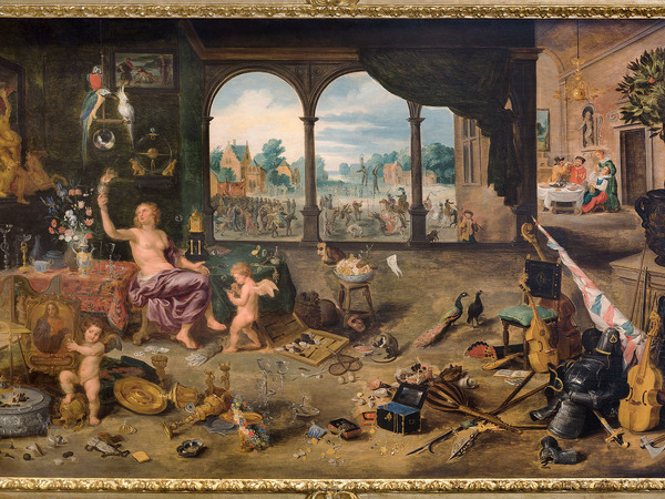 Jan Brueghel Il Giovane, La vanità della vita umana, 1631, olio su tavola, 64x106 cm. Musei Reali | Galleria Sabauda, Torino, inv. 307