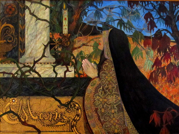 Carl Strathmann, Maria, 1987, Olio su tela,Weimar, Kunstsammlung