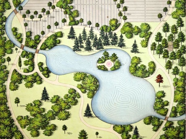 L’arte dei giardini nelle sue forme moderne » (Die Bildende Gartenkunst in ihren modernen Formen), Il giardiniere-paesaggista tedesco Rudolph Siebeck (1812-1878)