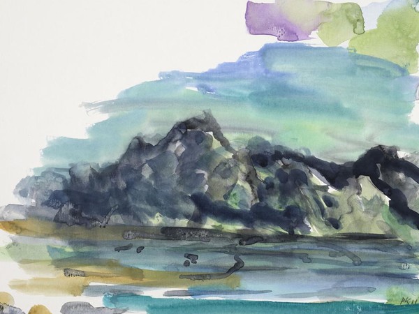 Per Kirkeby, Senza titolo (Groenlandia), 2011, Gouache su carta, 28x21 cm | Courtesy of Bo Bjerggaard Galleri, Copenaghen
