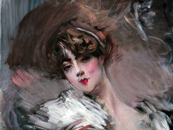 Giovanni Boldini, Busto di giovane donna con nastro bianco fra i capelli, 1912
