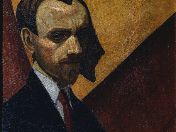 Luigi Russolo. Recto: Autoritratto, 1920, olio su tela. Galleria degli Uffizi