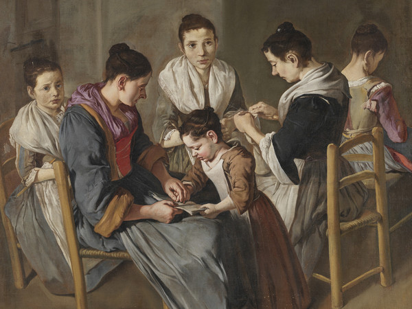 Giacomo Ceruti, Scuola di ragazze, 1720-1725 circa, Brescia, Pinacoteca Tosio Martinengo | © Archivio fotografico Civici Musei di Brescia / Fotostudio Rapuzzi