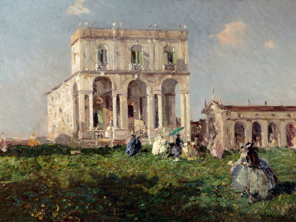 Emma Ciardi, Villa Priuli, 1913. Olio su tela, cm 60 x 80. Firmato e datato in basso a destra: “Emma Ciardi Venezia 1913”. Padova, collezione privata