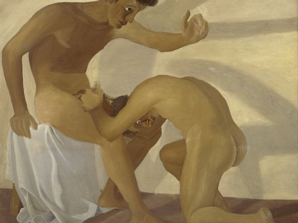 Corrado Cagli, Il neofita, 1933, olio su tela, 110x110 cm.