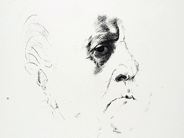 Francesco Messina, L'occhio di Messina, 1975. Litografia, cm 47x33,5. Firenze, Gabinetto dei Disegni e delle Stampe degli Uffizi