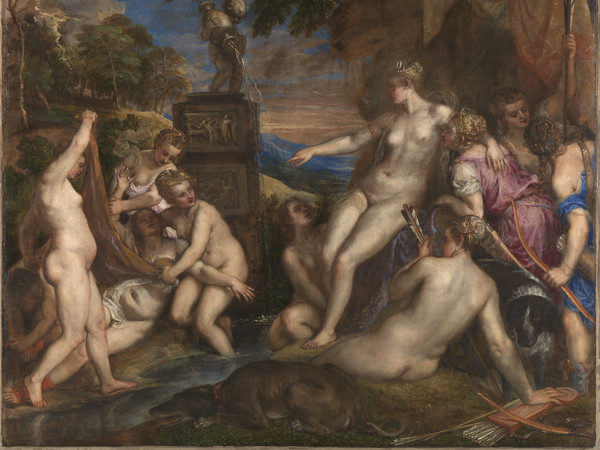Tiziano Vecellio, Diana e Callisto, 1556-1559, Olio su tela, 187 x 204.5 cm | © The National Gallery London / The National Galleries of Scotland