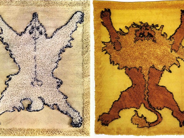 Roberto Gabetti e Aimaro Isola, Luciano Re, Guido Drocco, Tappeti della serie Tapizoo (Tapiorso, Tapileo e Tapipardo) realizzati per gli alloggi dell’Unità Residenziale Ovest Olivetti, Ivrea, 1970. Piccola serie eseguita da Paracchi, Torino, per ARBO. Foto © Archivio Gabetti & Isola