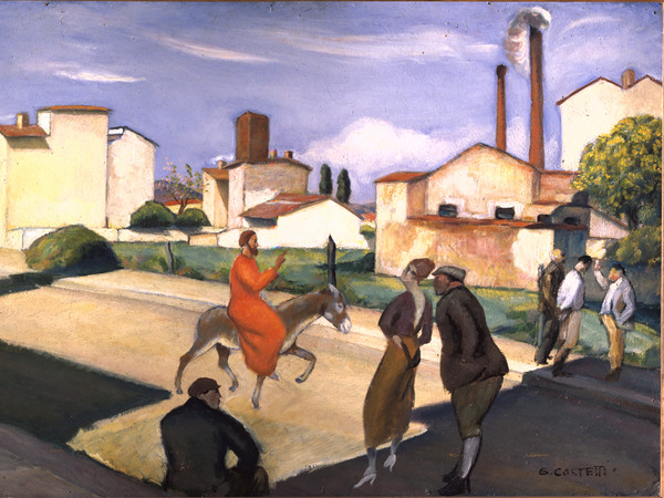 Giovanni Costetti, L’entrata di Cristo in Gerusalemme, 1923-1926 circa, olio su cartone, cm 70 x 101. Firenze, Galleria d'arte moderna di Palazzo Pitti, inv. Giornale 2845. Su concessione del Ministero dei Beni e delle Attività Culturali e del Turismo