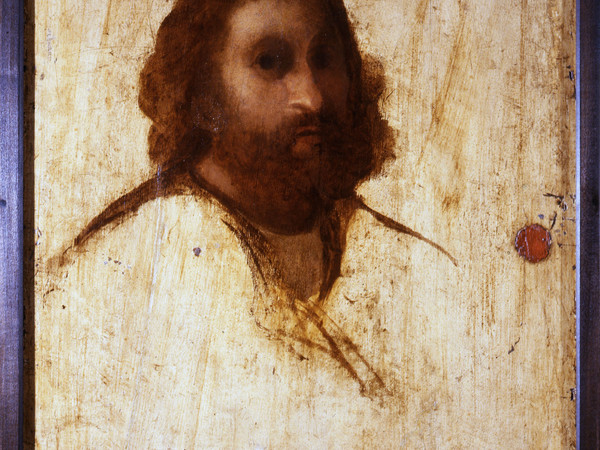 Jacopo Palma Il Vecchio. Verso: Autoritratto, 1515 circa, olio su tavola. Galleria degli Uffizi