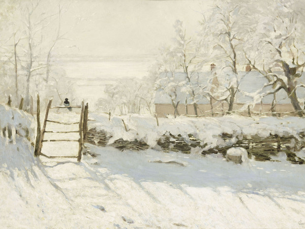 Claude Monet, La gazza (1868-1869). Olio su tela; 89x130 cm. Parigi, Musée d’Orsay