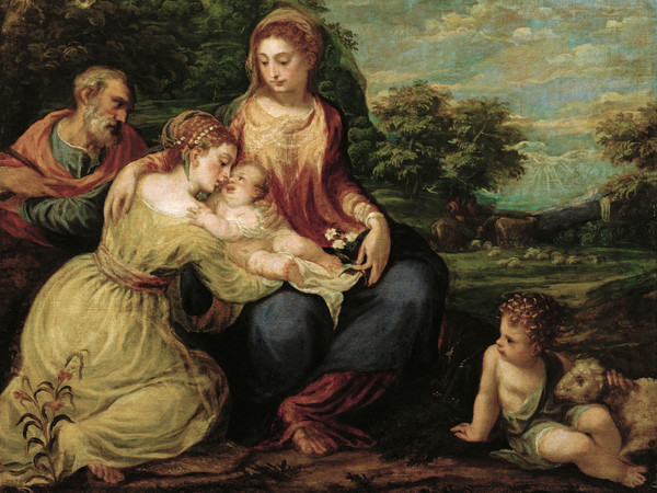 Andrea Schiavone, Sposalizio mistico di Santa Caterina, 1542 – 1544. Olio su tela, cm cm 95 x 118. Vienna, Kunsthistorisches Museum Gemäldegalerie © Kunshistorisches Museum Vienna
