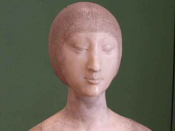 Francesco Laurana, Busto di Eleonora d’Aragona, 1489 ca. Marmo, h. cm 43.  Provenienza: Calatamauro (PA), Abbazia di Santa Maria del Bosco. Palermo, Galleria Regionale della Sicilia di Palazzo Abatellis