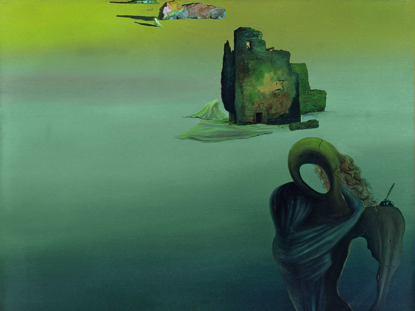 Salvador Dalí, Gradiva retrouve les ruines anthropomorphes (fantaisie rétrospective), 1931-32. Olio su tela, Madrid, Museo Thyssen-Bornemisza Dalì © Gala-Salvador Dalí Foundation, by SIAE 2015
