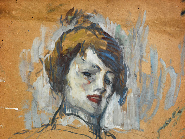 Henri de Toulouse-Lautrec, Tete de femme, 1896. Olio su cartone, 42 x 36 cm, Fondation Georges Bemberg, Tolosa
