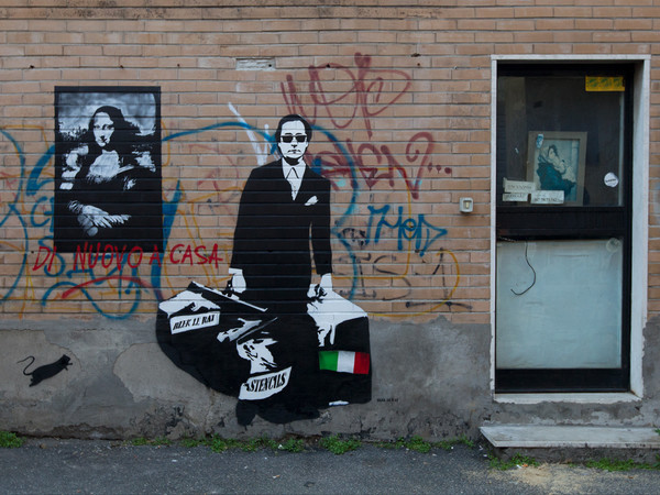 Blek le Rat, The Man Who Walks Through Walls, Wunderkammern, Roma, 2015. Photo by © Blind Eye Factory