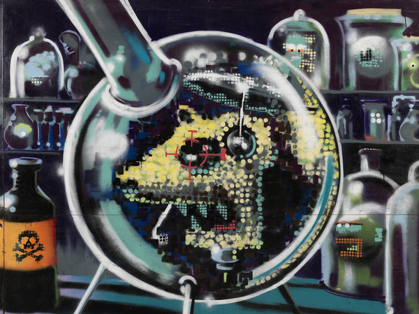 Banksy, Lab rat, 2000, 242 x 220 cm | Photo © Dario Lasagni