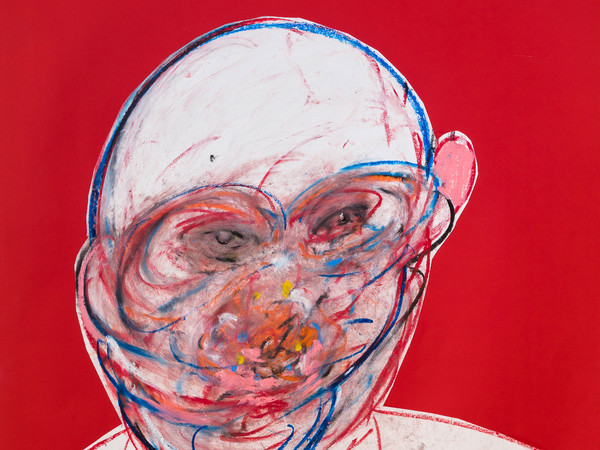 Francis Bacon, (Dublino, 1909 - Madrid, 1992), Testa, Pastello e collage su carta, 70 x 100 cm, Bologna, Francis Bacon Collection of the Drawings donated to Cristiano Lovatelli Ravarino | Foto: Elettra Bastoni