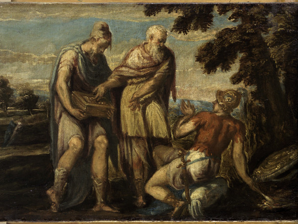 Andrea Schiavone, Curio Dentato, 1555 - 1560 ca. Olio su tela, cm 58 x 84, Vienna, Kunsthistorisches Museum Gemäldegalerie. © Kunshistorisches Museum Vienna