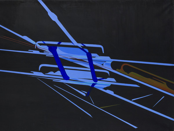 Titina Maselli, Nodo nel cielo, 1972, Acrilico su tela, 149 x 123 cm, Galleria Massimo Minini di Brescia | Courtesy of Galleria Massimo Minini, Brescia | Foto: Gilberti Petrò