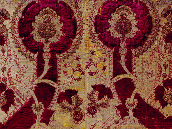 Frammento di tessuto, Manifattura italiana, Seconda metà del XV secolo, Recanati, Museo Diocesano