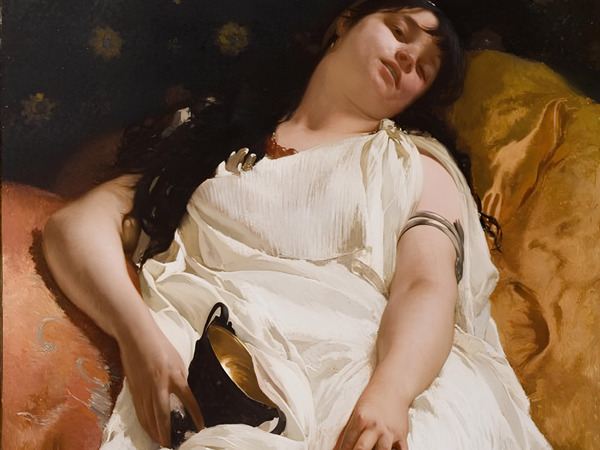 Cesare Maccari, Baccante, circa 1890, olio su tela, courtesy &copy; Galleria d'Arte Moderna Ricci Oddi, Piacenza | Fondazione Magnani Rocca